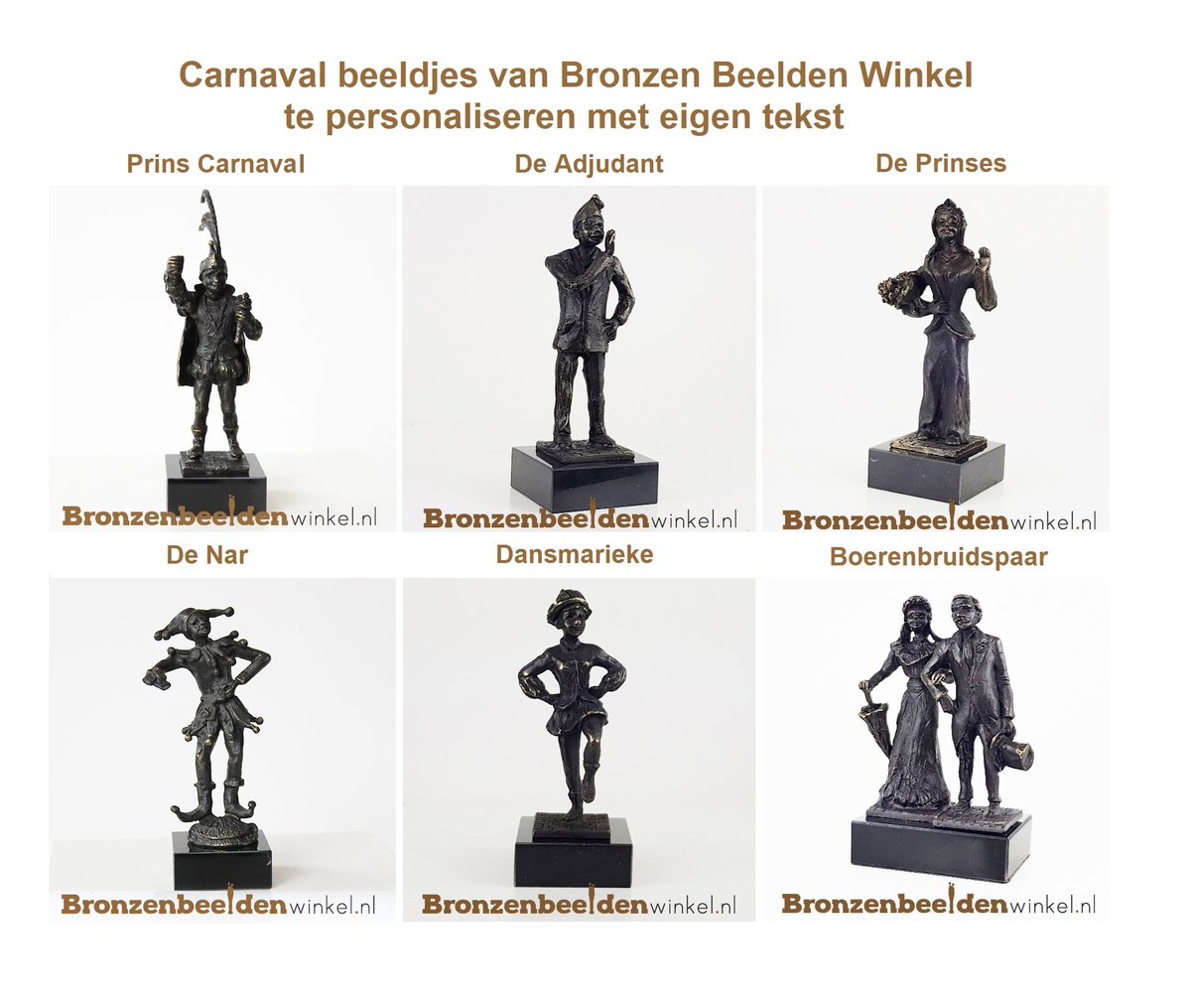 Beeldjes speciaal voor Carnaval, te personaliseren met eigen tekst. Leuk om te schenken als Prins Carnaval cadeau of aan een Carnavalsvereniging bijvoorbeeld. Bekijk alle Carnaval beeldjes: bronzenbeeldenwinkel.nl/c-5115921/carn…

#Carnaval  #carnaval2026 #prinscarnaval #carnavalsvereniging