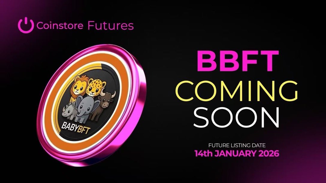 ⏰ set your alarms 
#BBFT futures listing <a href="/CoinstoreExc/">Coinstore</a> tomorrow 14th.
Starting the year with a bang🚀🚀
#mission2026  not leaving Africa behind in this crypto space