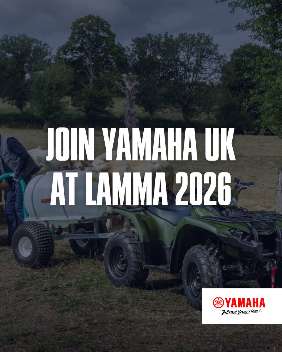 The New Year kicks off with the biggest event in the farming calendar! The Yamaha ATV UK team is back at LAMMA.

Visit the stand to see the latest ATVs and Side-by-Sides. It’s the perfect place to start planning your 2026 equipment upgrade.

Visit Hall 6, Stand 206.

#LAMMA2026
