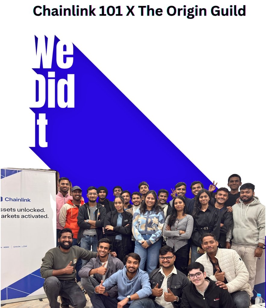 ⚡ @chainlink 101 | @og_guild ⚡ What an insane vibe 😎 Proud to host a room  full of curious minds, builders, and Web3 enthusiasts . @aniketsahu_115  @bsilagani @smartcontract @louiskhaing @chainlink @chainlink_In This is how  communities are built. 💥