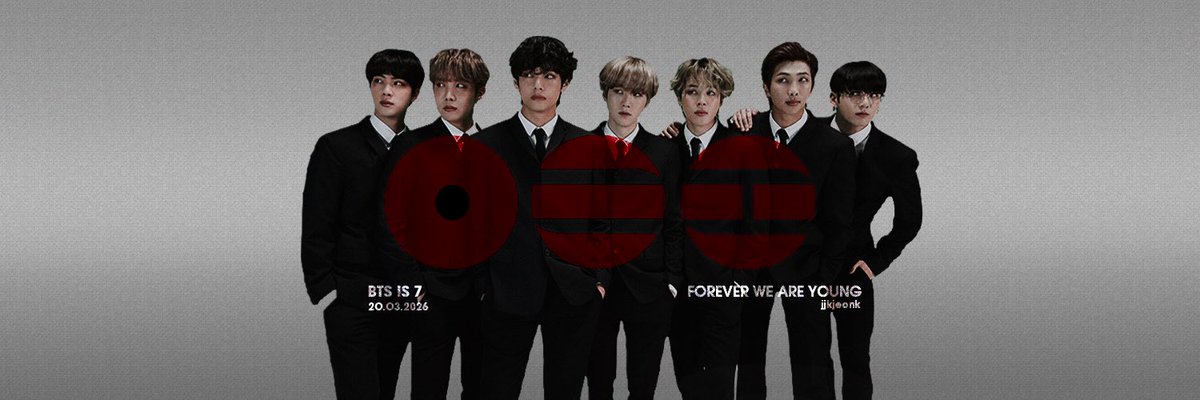 jjkjeonk_'s tweet image. Forever we are young
BTS is here! ★ 

Header for twt/discord
(feel free to use it whenever you want!)
#BTSComeback2026
