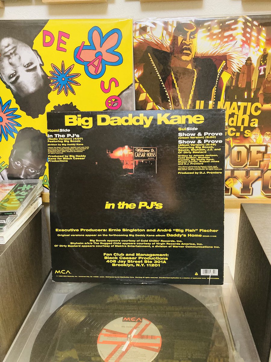 ヒップホップ レコード コレクション BIG DADDY KANE「IN THE PJ'S」レコード。ヒップホップ詳しくないけど