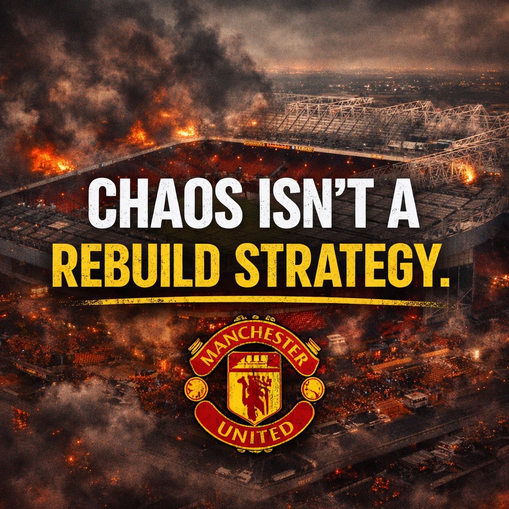 demanding_devil's tweet image. This club was built on identity, structure, and belief. Rebuilding requires the same principles, not confusion and constant upheaval.

#MUFC #ManchesterUnited #ineos #Rebuild #UnitedWeStand