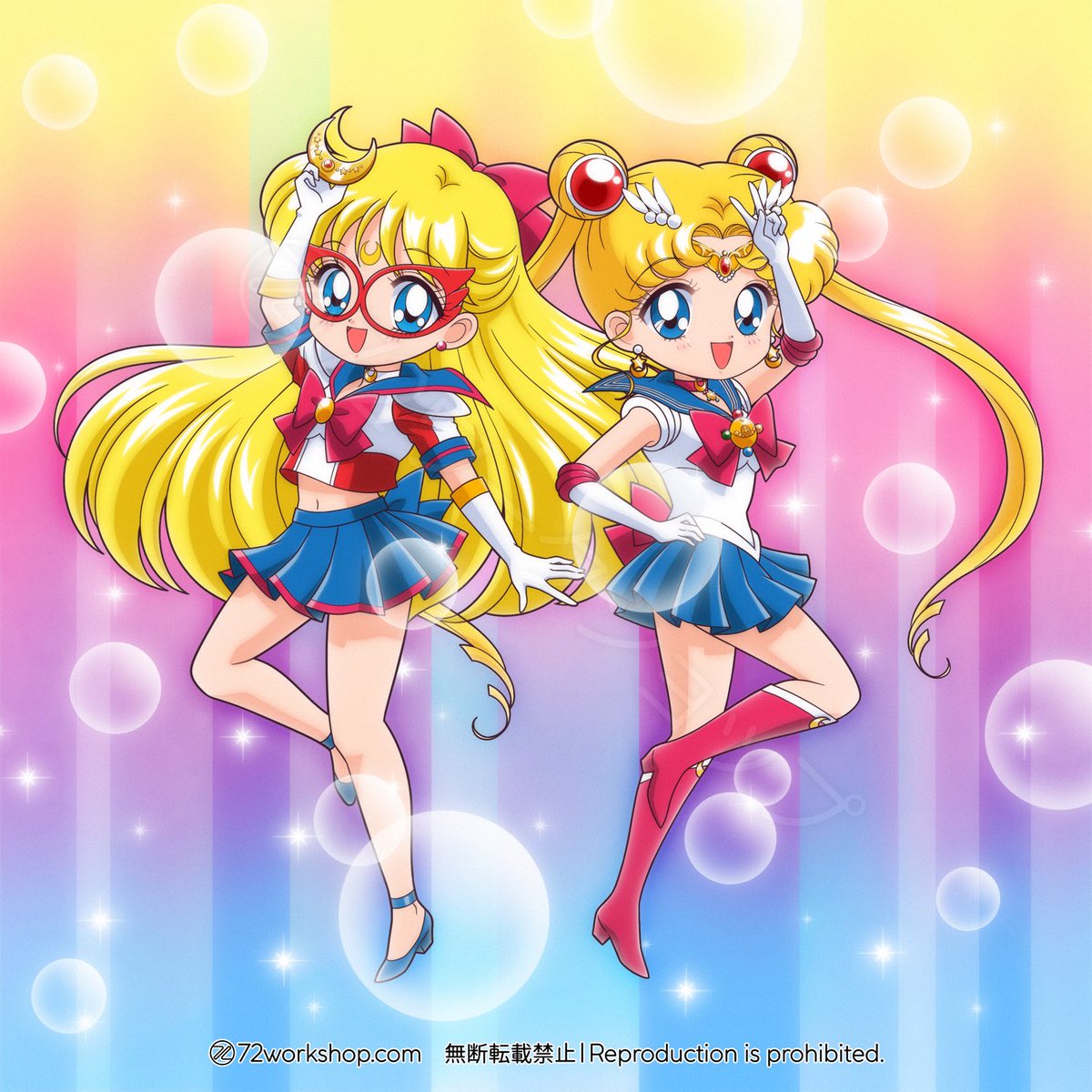 🧡🌙セーラーV＆セーラームーン（原作衣装Ver.） #セーラーV #SailorV
