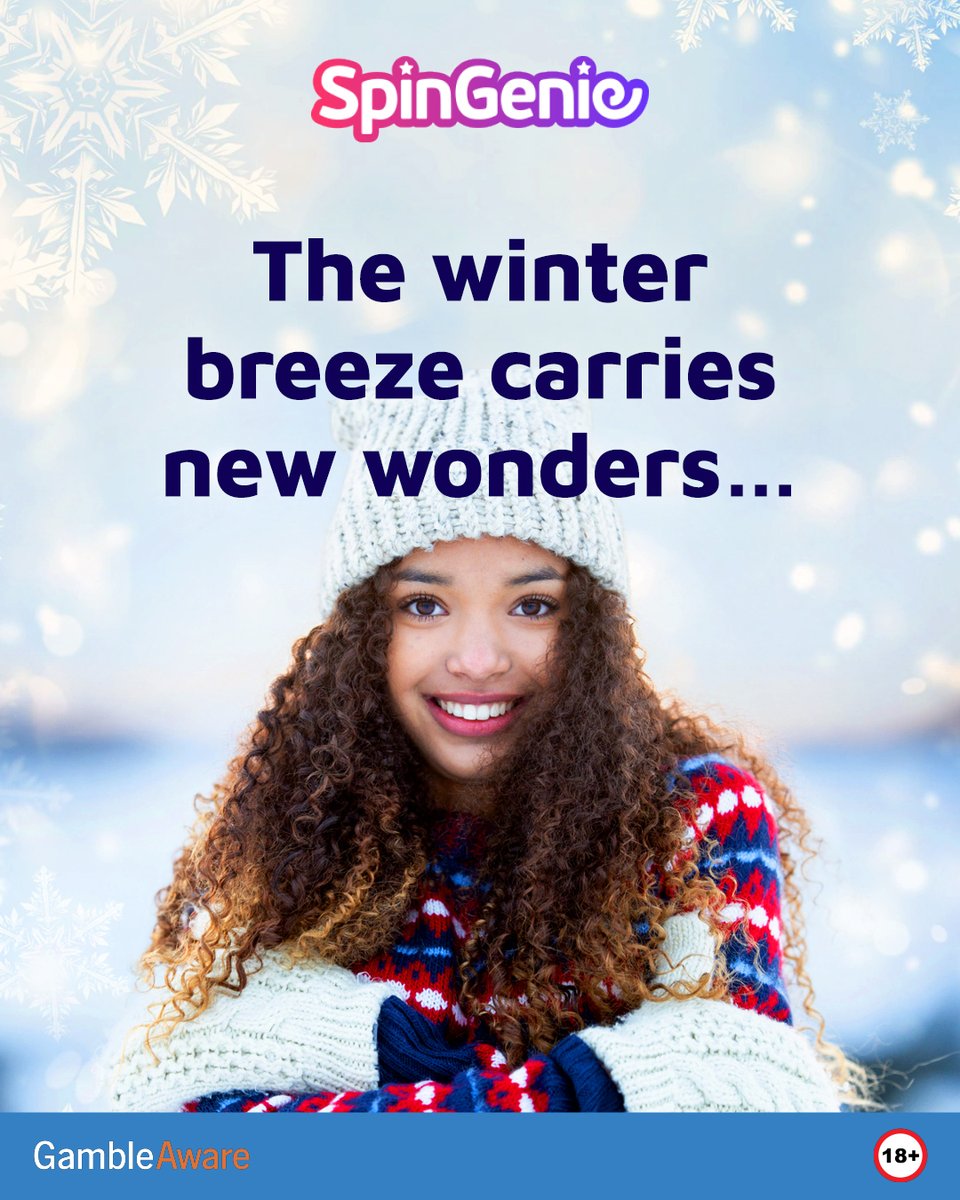 The winter breeze carries new wonders — here’s to a year filled with possibility.

18+GambleAware