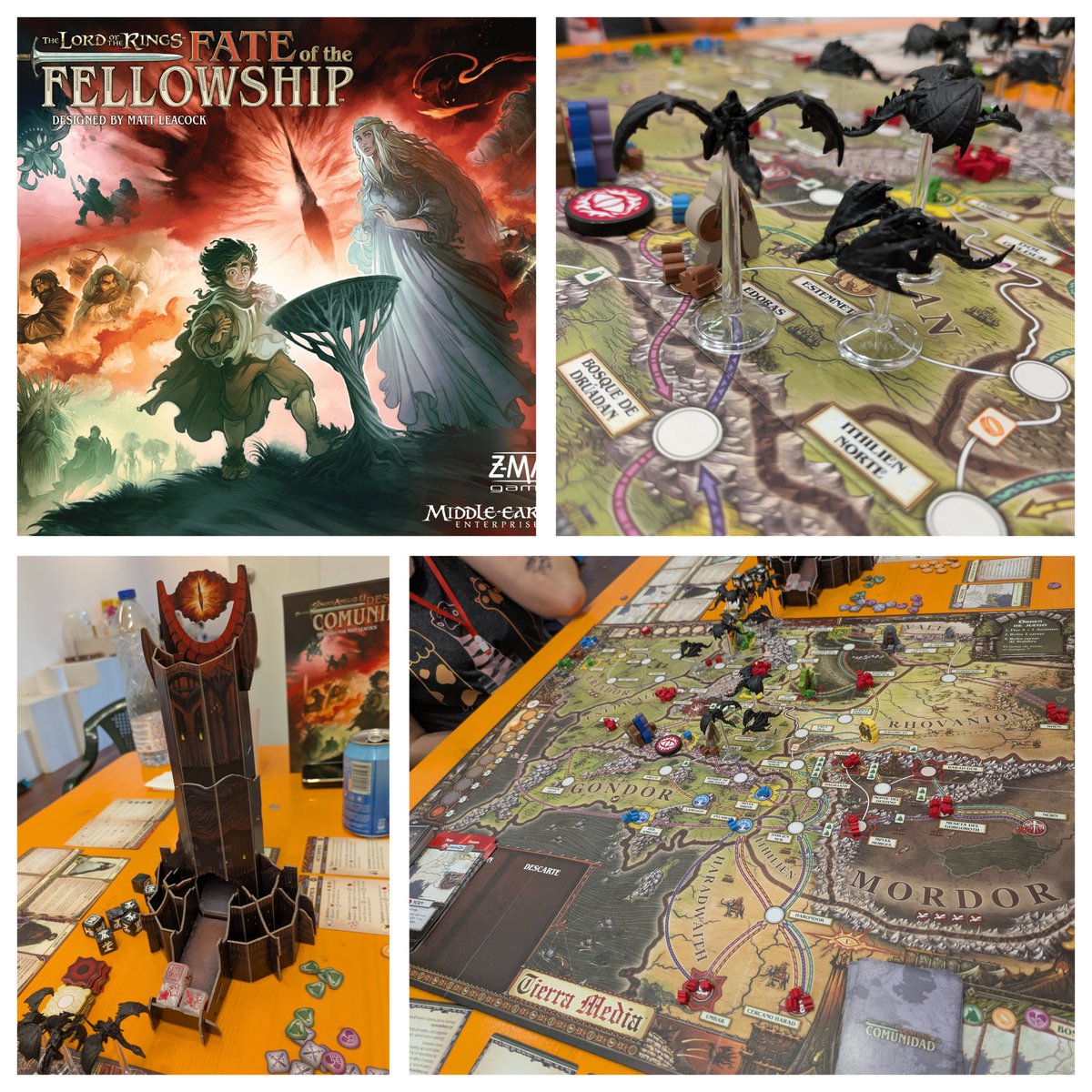 Lotr: Fate of The Fellowship. Lo han llamado el Pandemic del Señor de los anillos. Yo no soy muy fan de estos juegos cooperativos pero ¿quién se puede resistir a esta producción? Precioso en mesa. Así que disfruté dejándome llevar por el efecto líder de un gran líder 
<a href="/DA2juegos/">DA2 Club de Juegos</a>