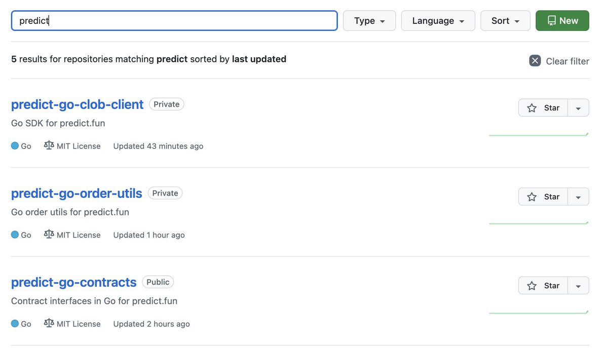 0xivanzz's tweet image. predict.fun的Go SDK我也快写完了，还差WebSocket的接入。在这一周预计可以一共支持四个预测市场 @Polymarket @opinionlabsxyz @predictdotfun @0xProbable 后面开发预测市场类的策略就会非常快了。没有AI我真的要死了，工作量太大了