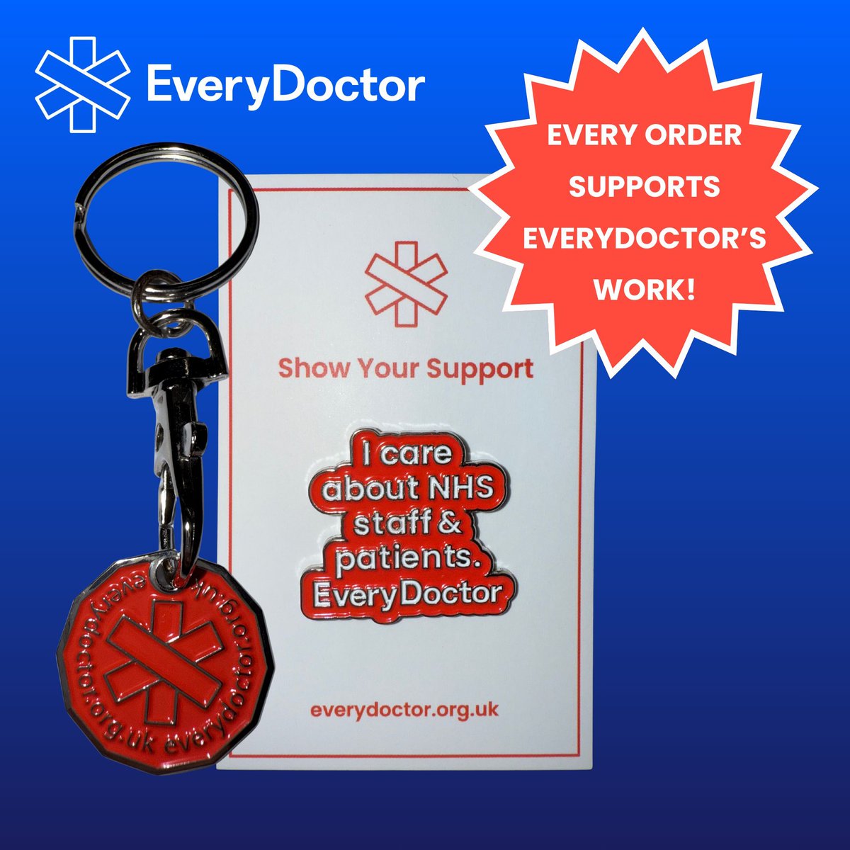 Small things. Big impact 💙 Trolley tokens & badges that show you care  about NHS staff & patients. Every order supports our campaigning work 🛒✨  Get yours today👉 https://t.co/xZojOkfsQs