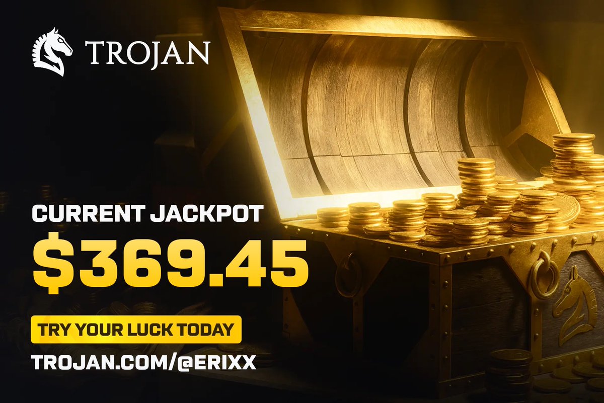 I’m bullish on this Jackpot 

Join me below 

trojan.com/@Erixx
