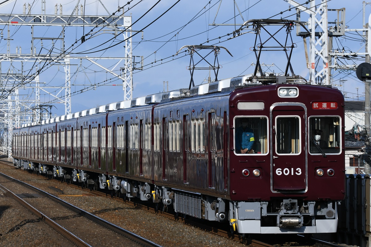 2026/1/13/ 阪急6000系 6013F 6013×8R 正雀出場試運転 阪急京都線