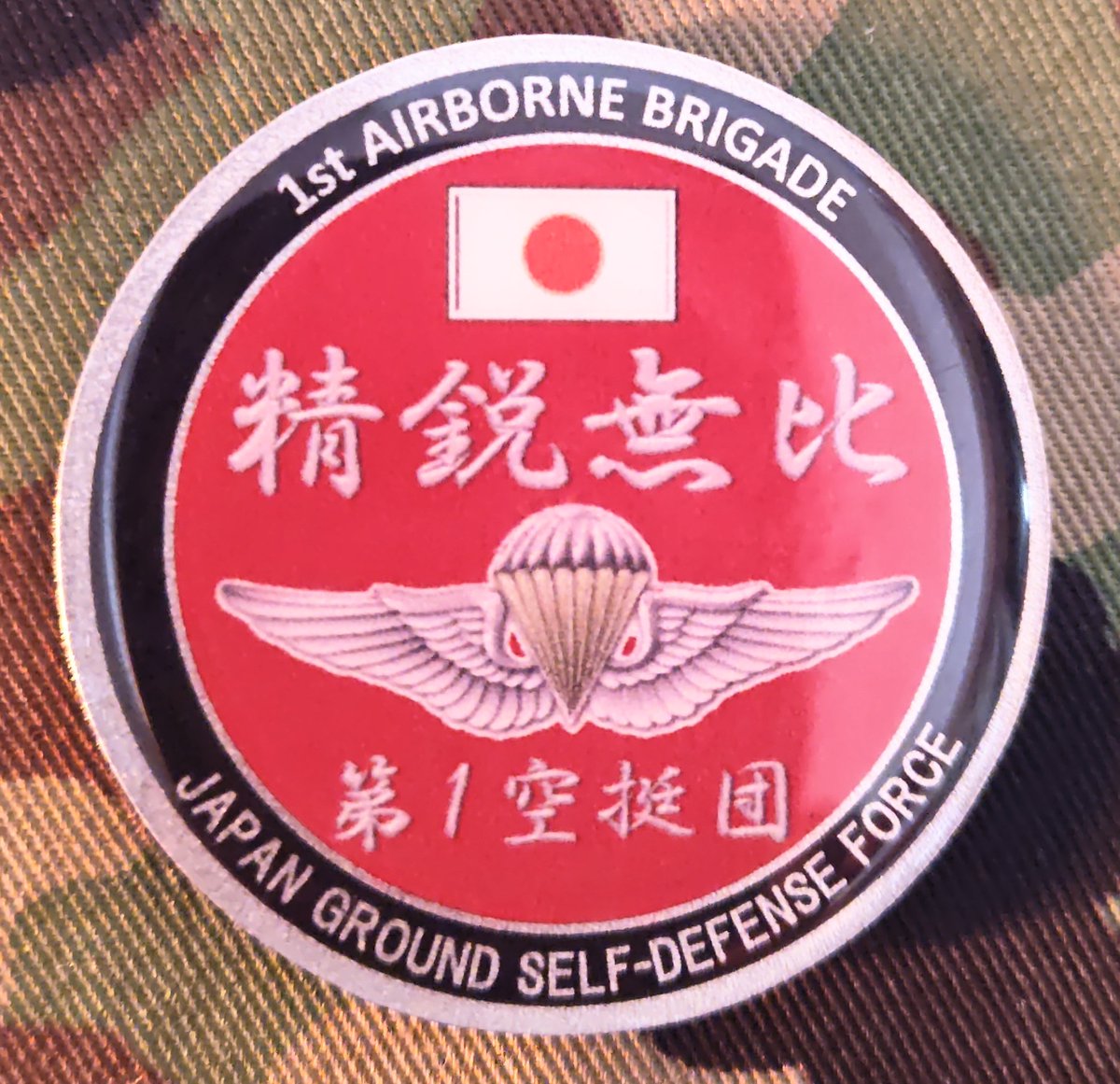 週末限定値下げ限定デザイン第1空挺団チャレンジコイン 激レア