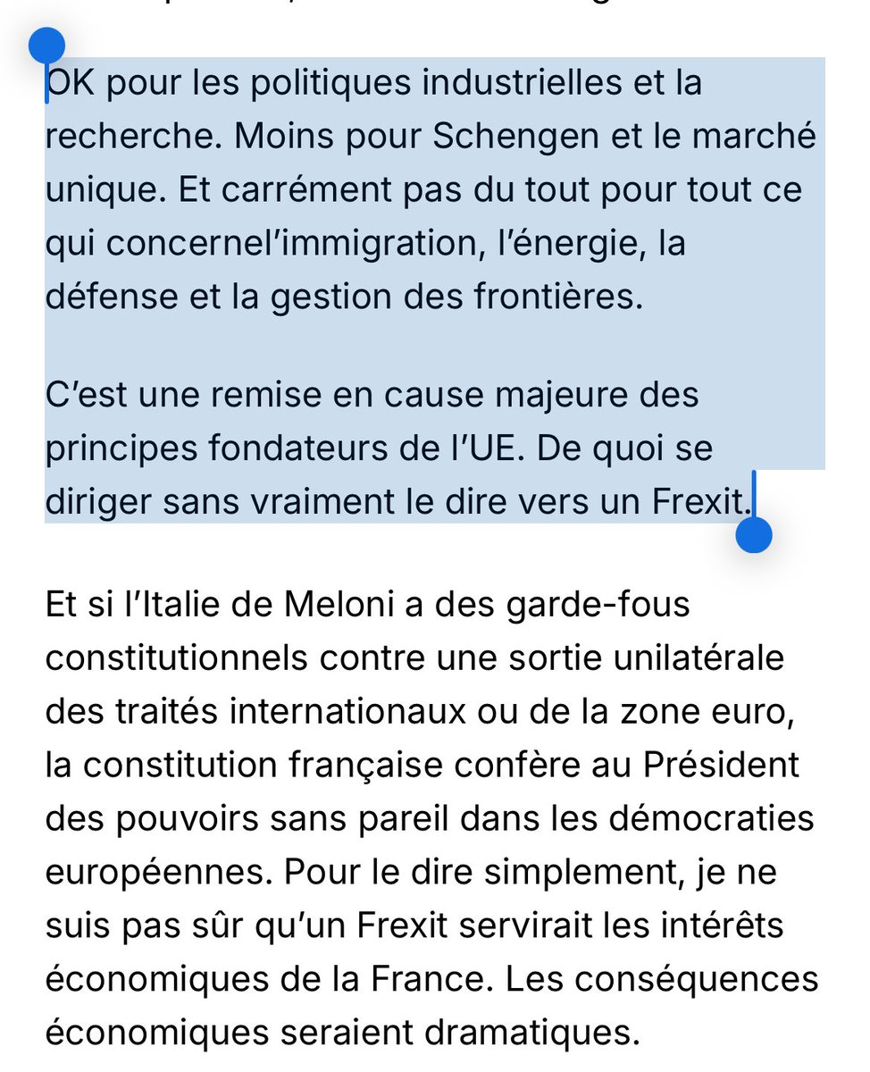 PR_Thionnet's tweet image. Excusez-moi @LEGENRA mais votre chronique raconte n’importe quoi sur le projet du RN, il n’y a ni Frexit public ni aucun Frexit caché. 

Nous ne voulons pas quitter l’espace Schengen, et le rétablissement de contrôles aux frontières ne le remet pas en cause, c’est une pratique