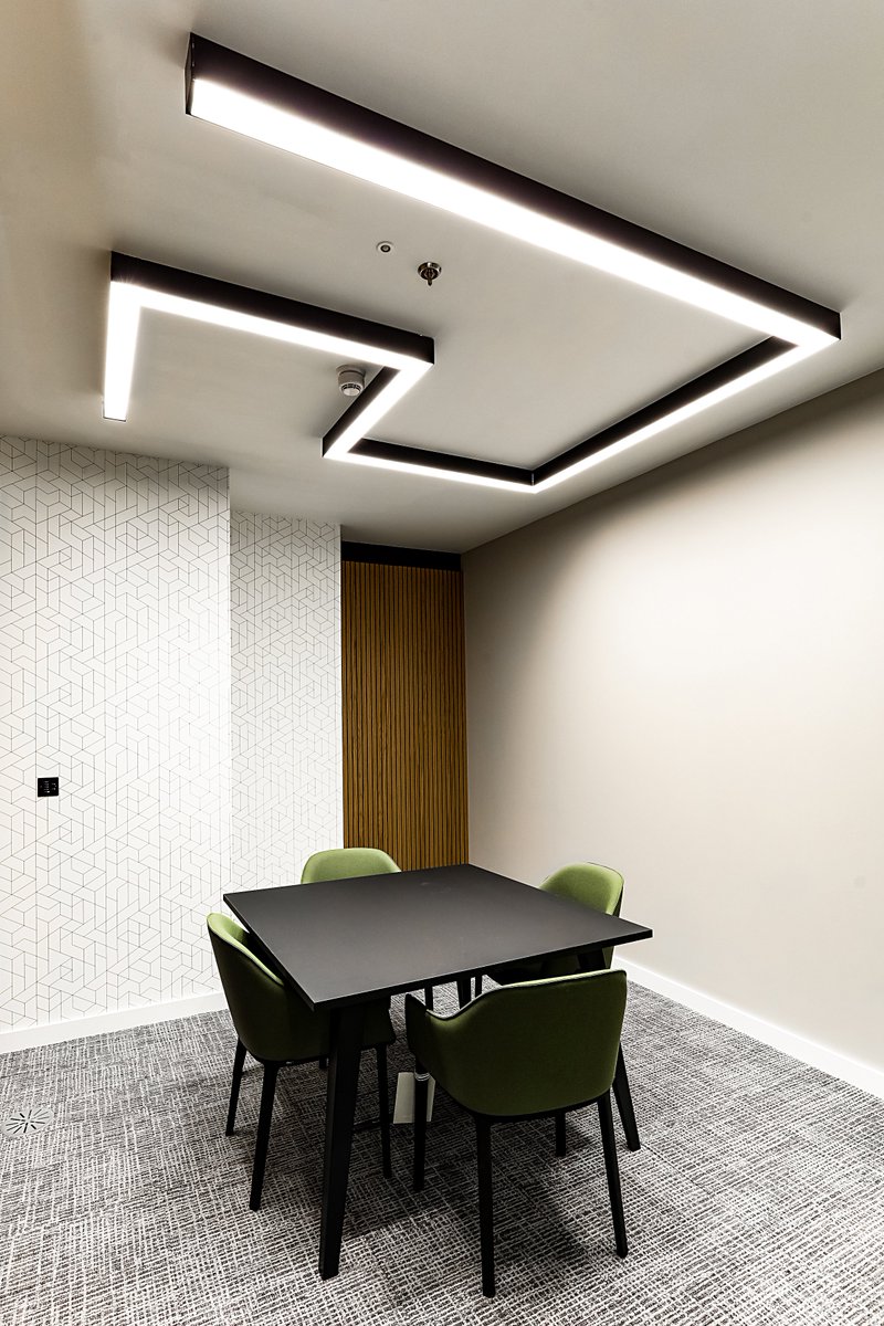 Recessed, surface, suspended.

Straight lines, curves, continuous runs.

Lighting should complement architecture, not compete with it.

synergycreativ.com

#ArchitecturalLighting #InteriorDesign