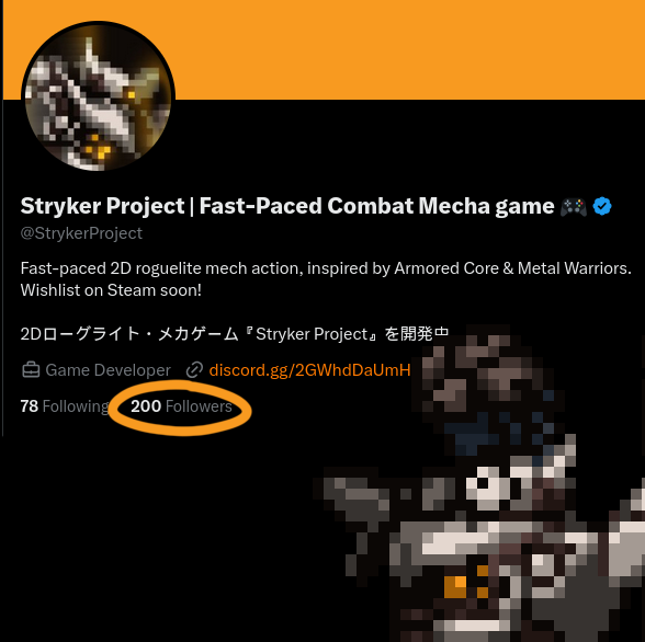 StrykerProject's tweet image. 🚀We reached 200 Pilots!🚀
The hangar is getting crowded. Thank you for the incredible support!
​📆This Saturday (Jan 17), we will publish our first Devlog #01. Stay tuned!
---
 🚀 パイロットが200人に到達！🚀
格納庫も賑やかになってきました。…