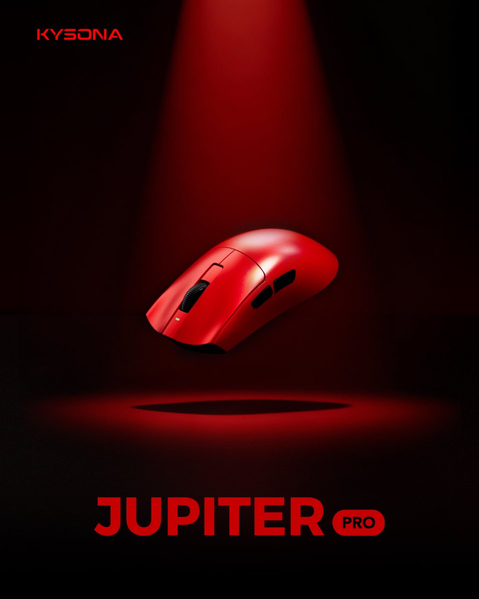 KYSONAOfficial's tweet image. ✨ Looks powerful. Feels even better.

Jupiter Pro’s Metallic Red edition offers a smooth, premium finish that feels just right in hand.

With the PAW3395 sensor inside, every movement stays accurate and responsive.

🛒 shop.kysona.com/products/kyson…

#KYSONA #GamingGear #JupiterPro