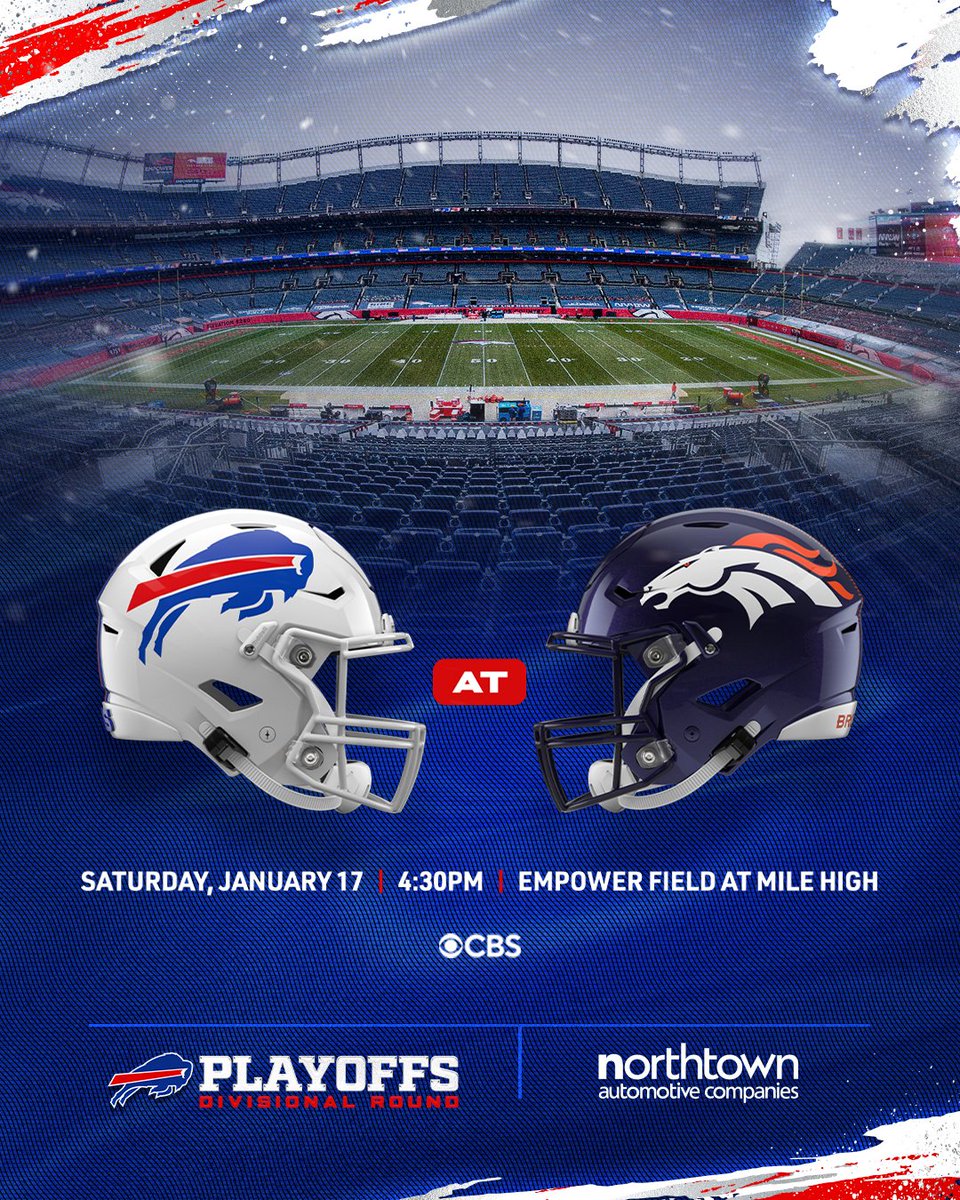 BuffaloBills's tweet image. The date and time is set. 👀

@NorthtownAuto | #BillsMafia