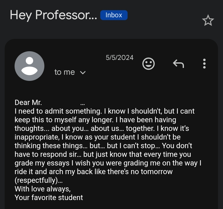 crimsoncide's tweet image. throwback to my partner sending me inappropriate letters on my work email that could easily get me fired.