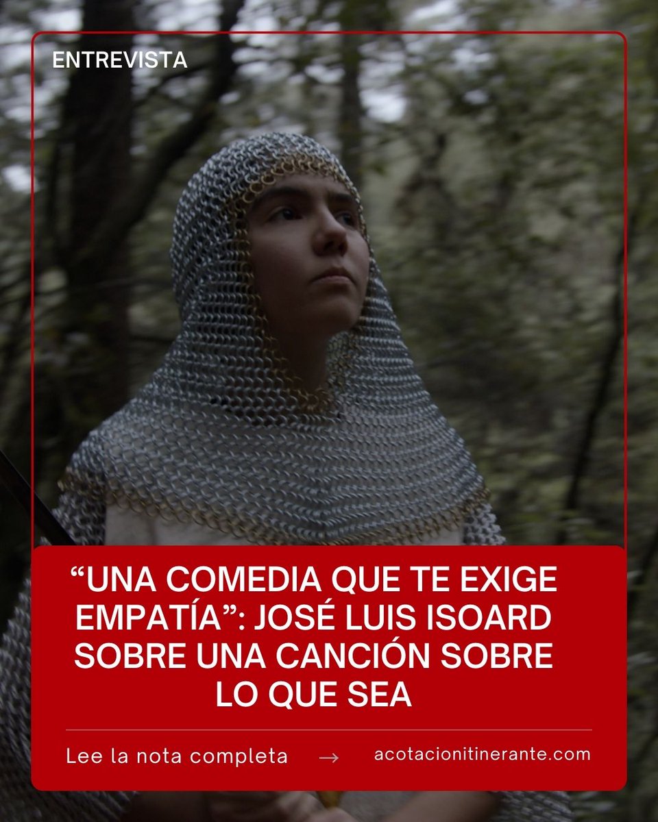 🎬 “Una comedia que te exige empatía”.
Así define José Luis Isoard su nueva película Una canción sobre lo que sea.
Lee la entrevista completa. 👇

acotacionitinerante.com/2026/01/12/ent…