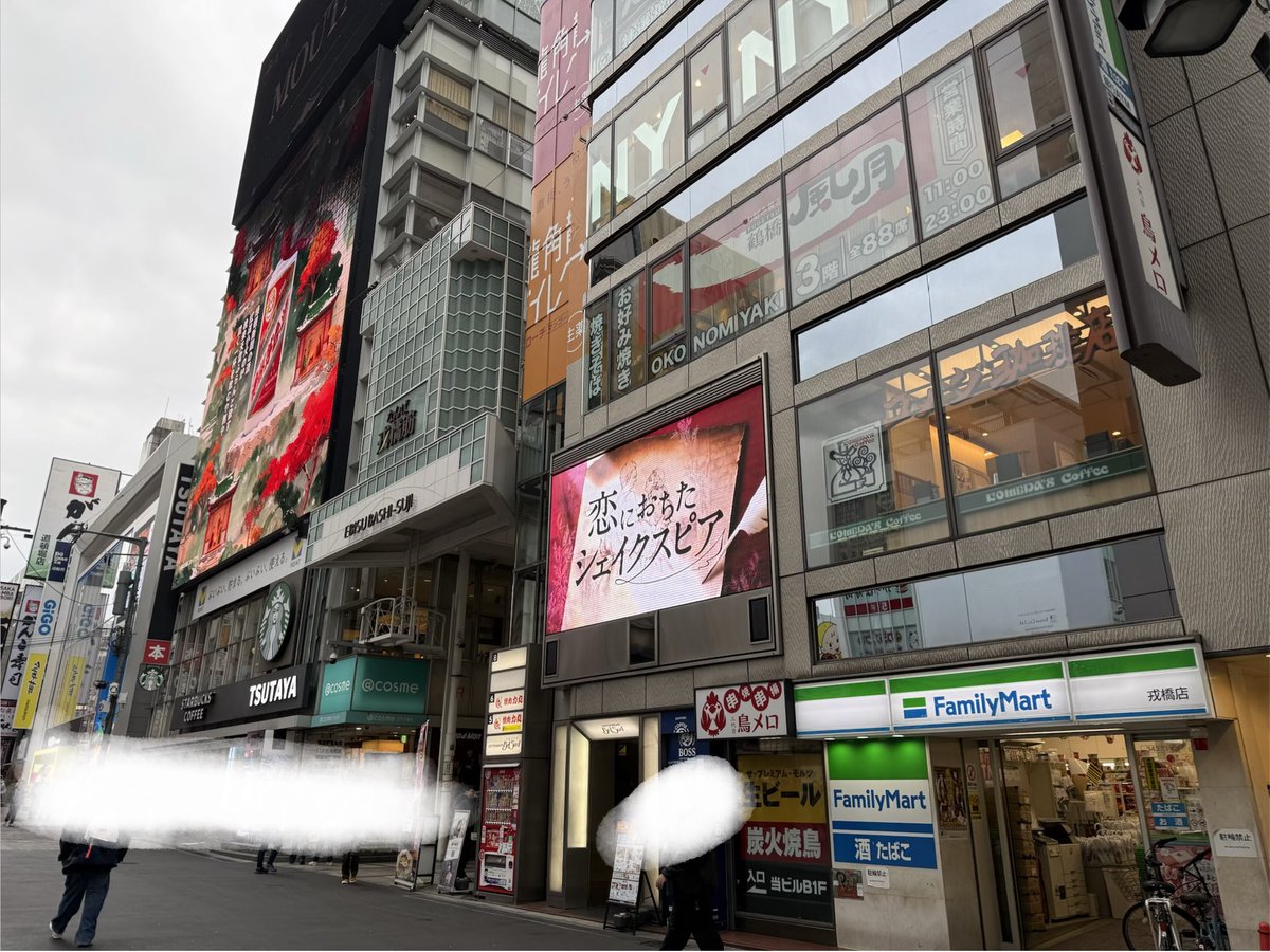 道頓堀で恋シェ流れてた