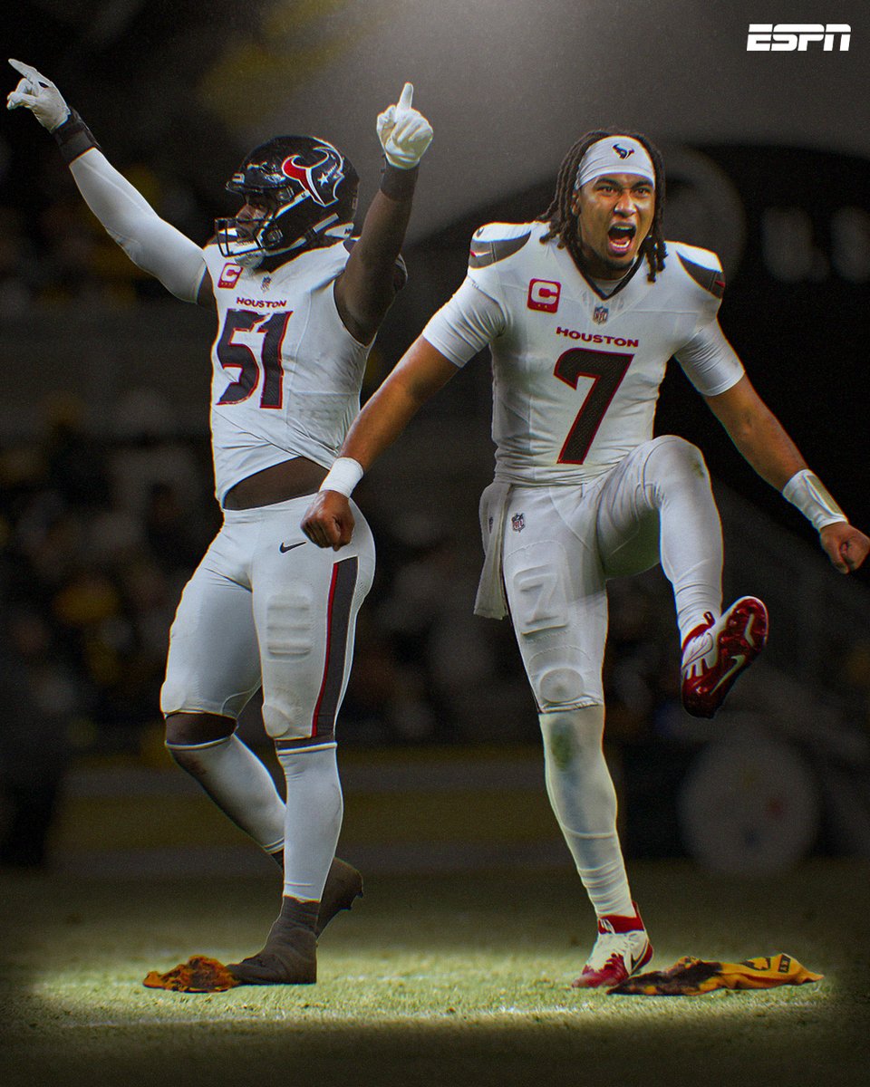 SportsCenter's tweet image. H-TOWN IS MOVING ON 🤘 

The Texans defeat the Steelers to head back to the Divisional Round 😤