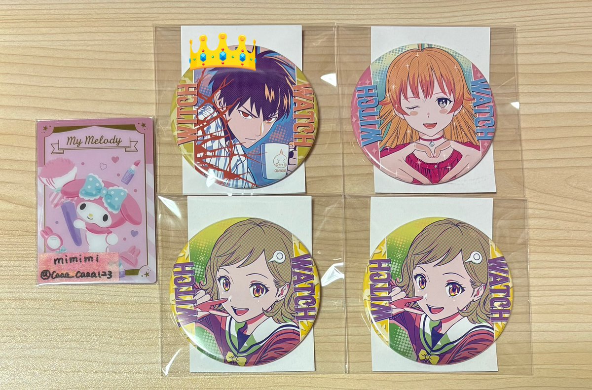 交換】ウィッチウォッチ コレクション缶バッジ (譲)モリヒト、ニコ