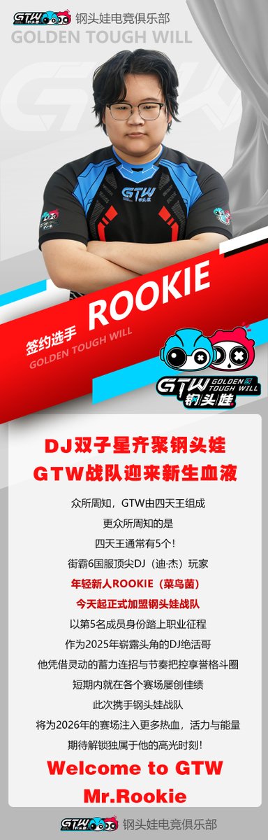 DJ双子星齐聚钢头娃，GTW战队迎来新生血液！