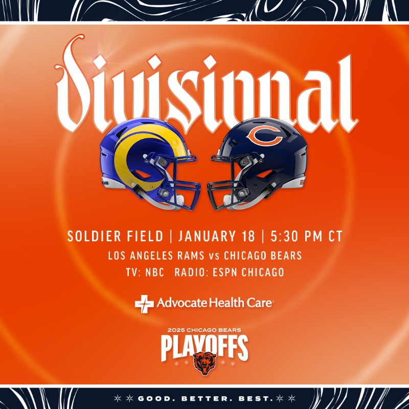 ChicagoBears's tweet photo. Sunday Night Football in Chicago 🤩