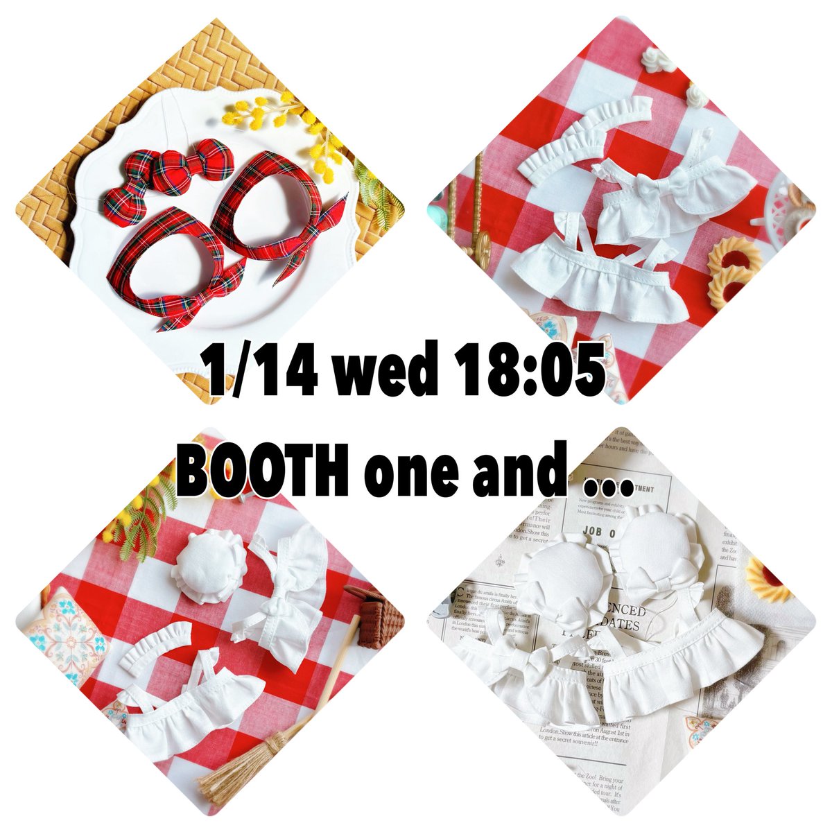 🫖再頒布のお知らせ🫖

ちみメイドセット
ꕤ︎︎どっちもセット
ꕤ︎︎ヘドレタイプ1個だけ
ꕤ︎︎キャップタイプ1個だけ、2個セット

ꕤ︎︎リボン＆セーラーセットRed check2個セット

タイミングの合う方はどうぞご検討をよろしくお願いします🙏🏻✨