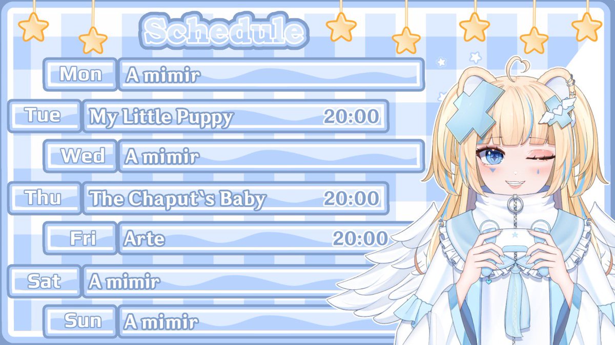 ⋆˚࿔ Livezitas da semana 𝜗𝜚˚⋆

Lives aqui: twitch.tv/nicky_hime 🤍

#vtuber #vtuberbr