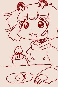 「ちかごろのらくがき1 たぬドット32*32」|うちうのイラスト