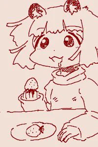 ちかごろのらくがき1 たぬドット32*32