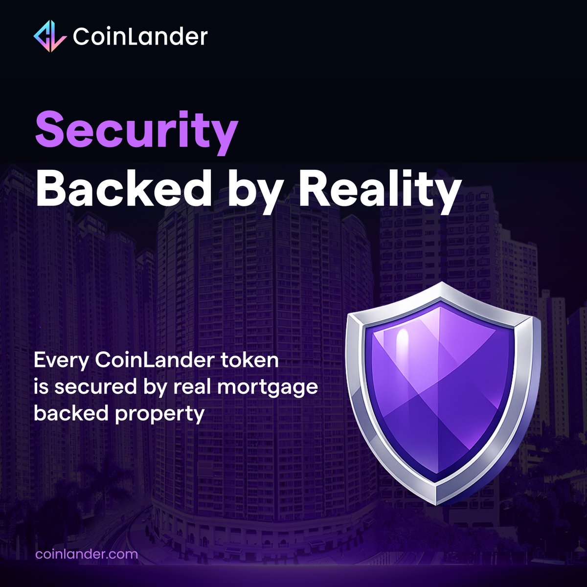 coinlandercom's tweet photo. Crypto volatility keeping you up at night? 😴

We built a solution. Unlike speculative assets, every #CoinLander token is backed by:
• A legal mortgage
• Physical property collateral
• Transparent, auditable smart contracts

Sleep soundly. Invest securely.
What does your portfolio's foundation look like?

#Crypto #RWAFi #Mortgage #Tokenization