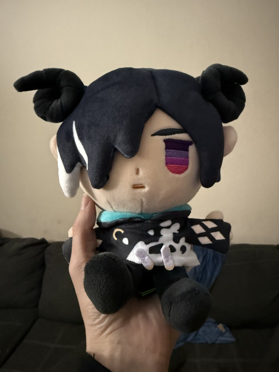 Aww! He’s finally here! ☺️💤🐮😈
<a href="/Makeship/">Makeship</a> I love him! #obeyme #obeymebelphegor