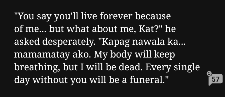 totoo talagang si katana ang pag hinga ni river, he'll definitely be the first to break, to die if ever mawala si ate kat. Kaya please lang, healing for ate kat huhu nag mamakaawa ako mowm ☹️🧎🏻‍♀️🧎🏻‍♀️🧎🏻‍♀️🧎🏻‍♀️🧎🏻‍♀️🧎🏻‍♀️