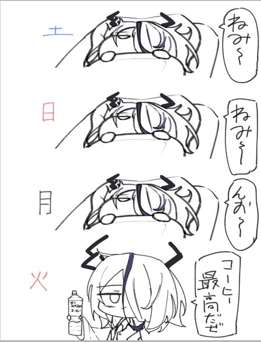 私の3連休+今日これだった 