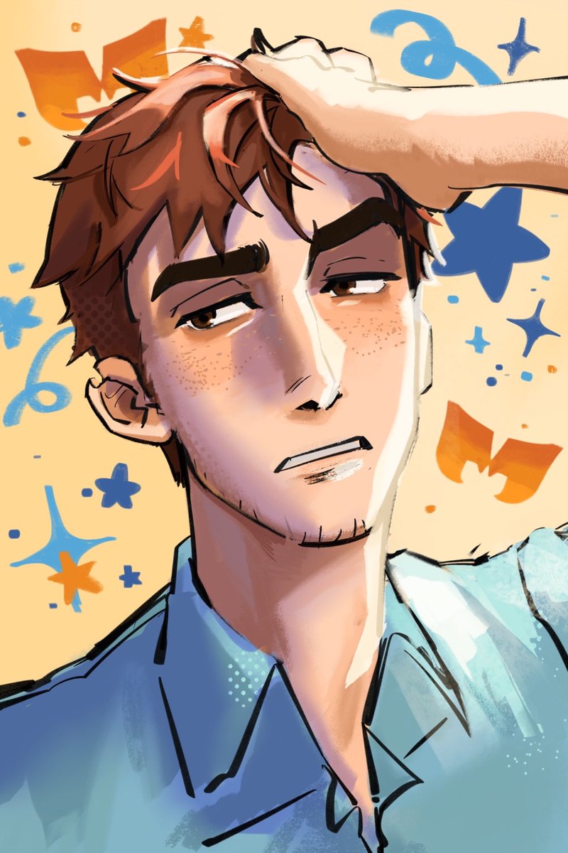 cueyuan's tweet image. robert photocard coming up 😋😋 ive also got waterboy and flambae cooking in the back trusttt #dispatchfanart