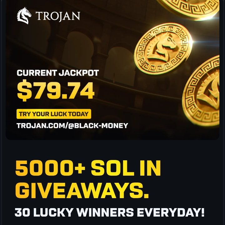 HomeOfRT's tweet photo. get $50 for free by joining @TrojanOnSolana terminal 

https://t.co/krCisxx5VK https://t.co/pcsDZGZWey