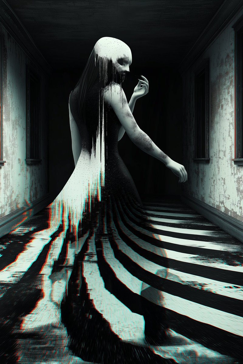 AltVibeX's tweet photo. 🚨"AFTERIMAGE"
The body fades. The imprint remains.
Identity dissolving into digital residue, a moment between presence and erasure.
🖤 1/1 NFT
💎 Price: 12 XTZ
🔗 https://t.co/eIxnw723EN
#Afterimage #GlitchArt #DarkSurrealism #DigitalDisintegration #EchoesOfGlitch #TezosArt #Objkt #1of1