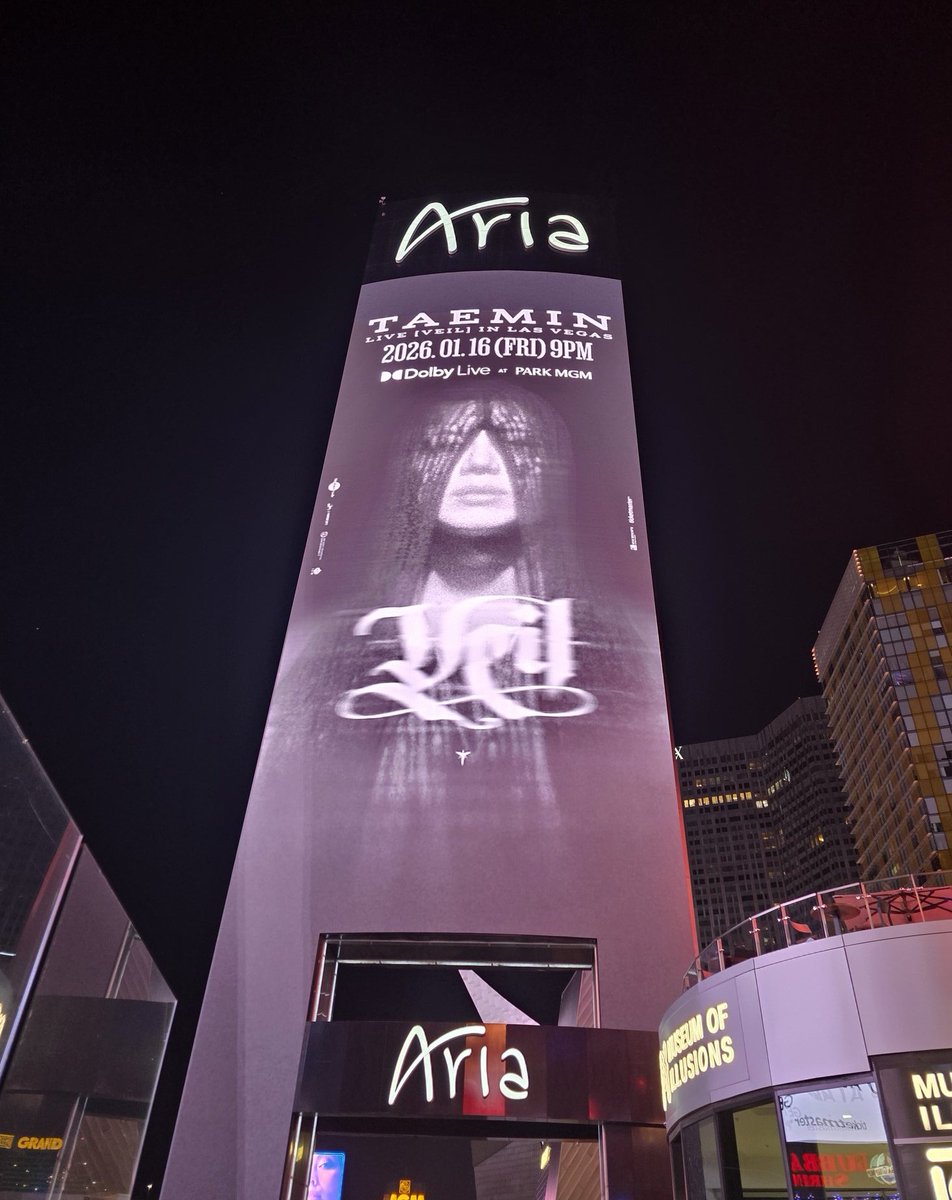 Shinee_Fan_Base's tweet image. #TAEMIN large-scale AD for ‘VEIL’ in Las Vegas 🇺🇸

©TM_CHI_0718