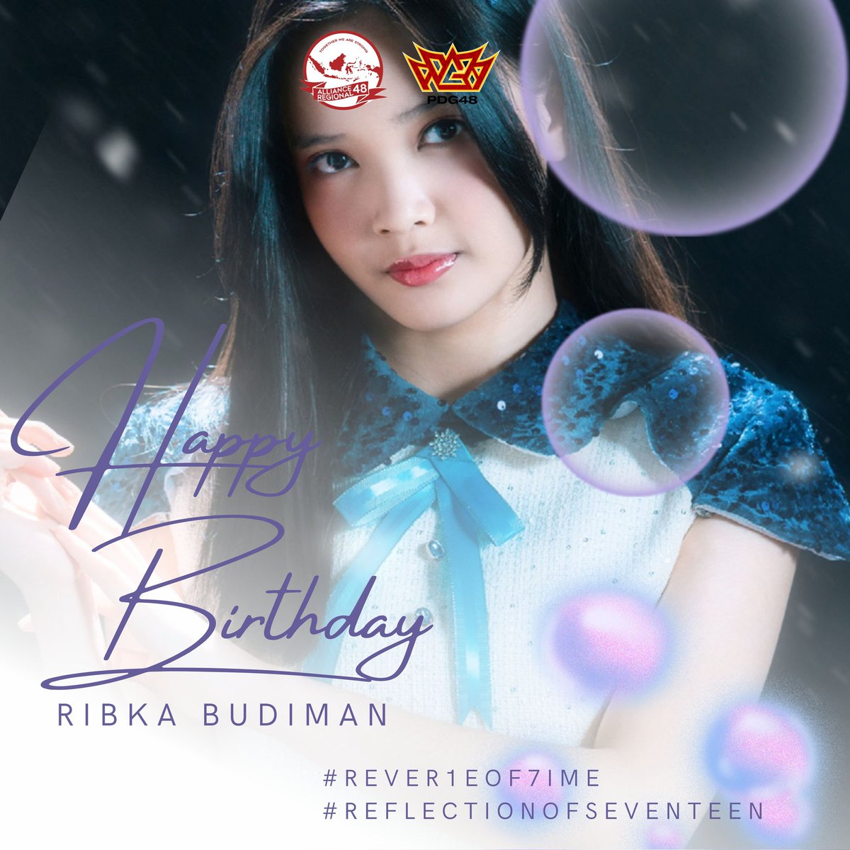 Selamat ulang tahun, <a href="/Ribka_JKT48/">Ribka Budiman</a> 🎊🎊

Biarkan setiap detik dalam Reverie of Time ini menjadi keajaiban yang menuntunmu ke masa depan yang lebih bersinar. Teruslah melangkah di lintasan waktu yang indah ini!

#Rever1eOf7ime
#ReflectionOfSeventeen