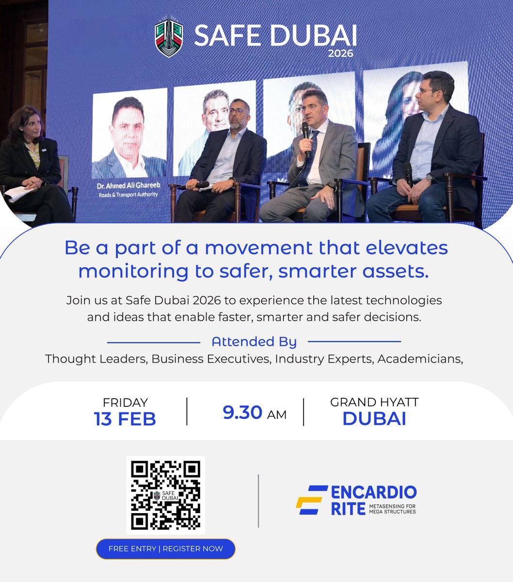 Be a part of a forum where senior voices come together to exchange ideas, discuss emerging technologies, and reflect on how intelligence informs confident, responsible decisions.

Register here: hubs.la/Q03-w5hM0

#SafeDubai2026 #DecisionIntelligence #IntegratedMonitoring