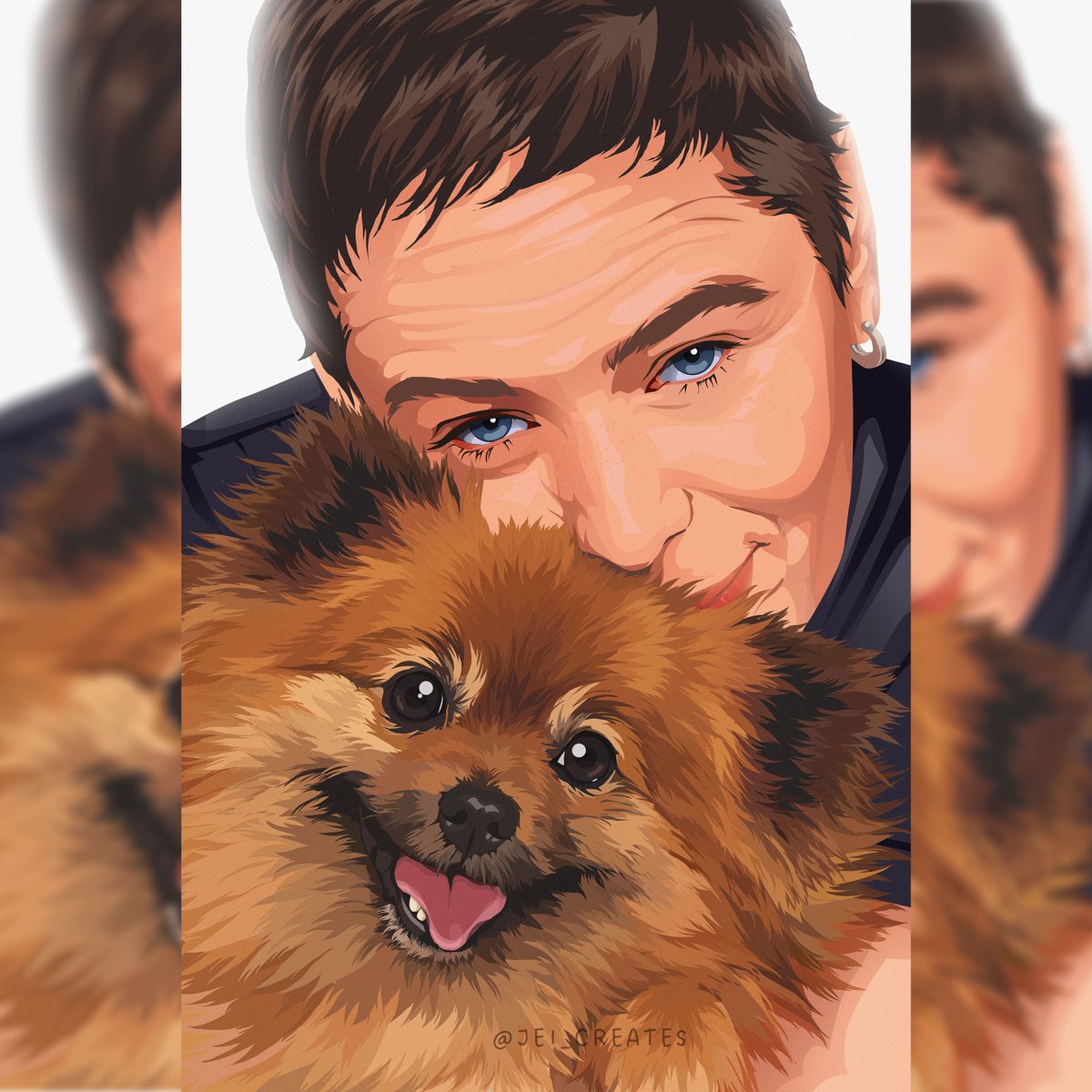 jessuine's tweet photo. "Where love becomes timeless art."
Turn your furry friend into timeless vector art for just $10 or ₱500. DM us to order! (Digital file only)
#commissionsopen #commissionopen #ArtCommission #petvector #foryou https://t.co/d7b4pEUUsA