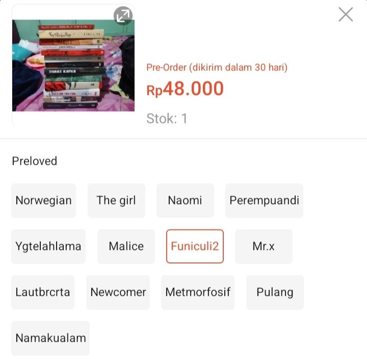 Info Buku Novel Diskon & Preloved tweet media