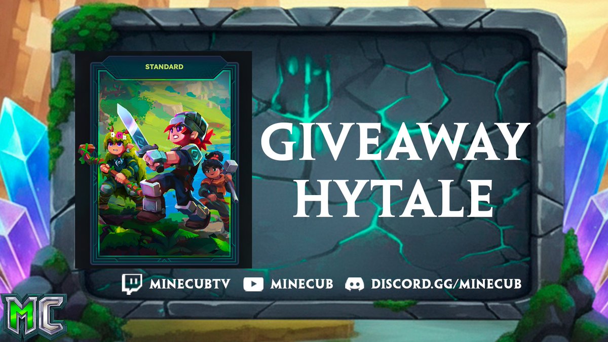 HYTALE GIVEAWAY 🎉 |  ¡Celebramos una nueva etapa en Minecub! 

Regalamos a nuestra comunidad 🎁 1 cuenta Standard de Hytale 🌍

Para participar:
👤 Sigue a <a href="/Minecub/">MineCub Network - MC / HYTALE</a>
❤️ Dale Like a esta publicación
🔁 Haz RT
💬 Comenta #MineCubenHytale + “Participo”
⏰ Participa hasta el domingo