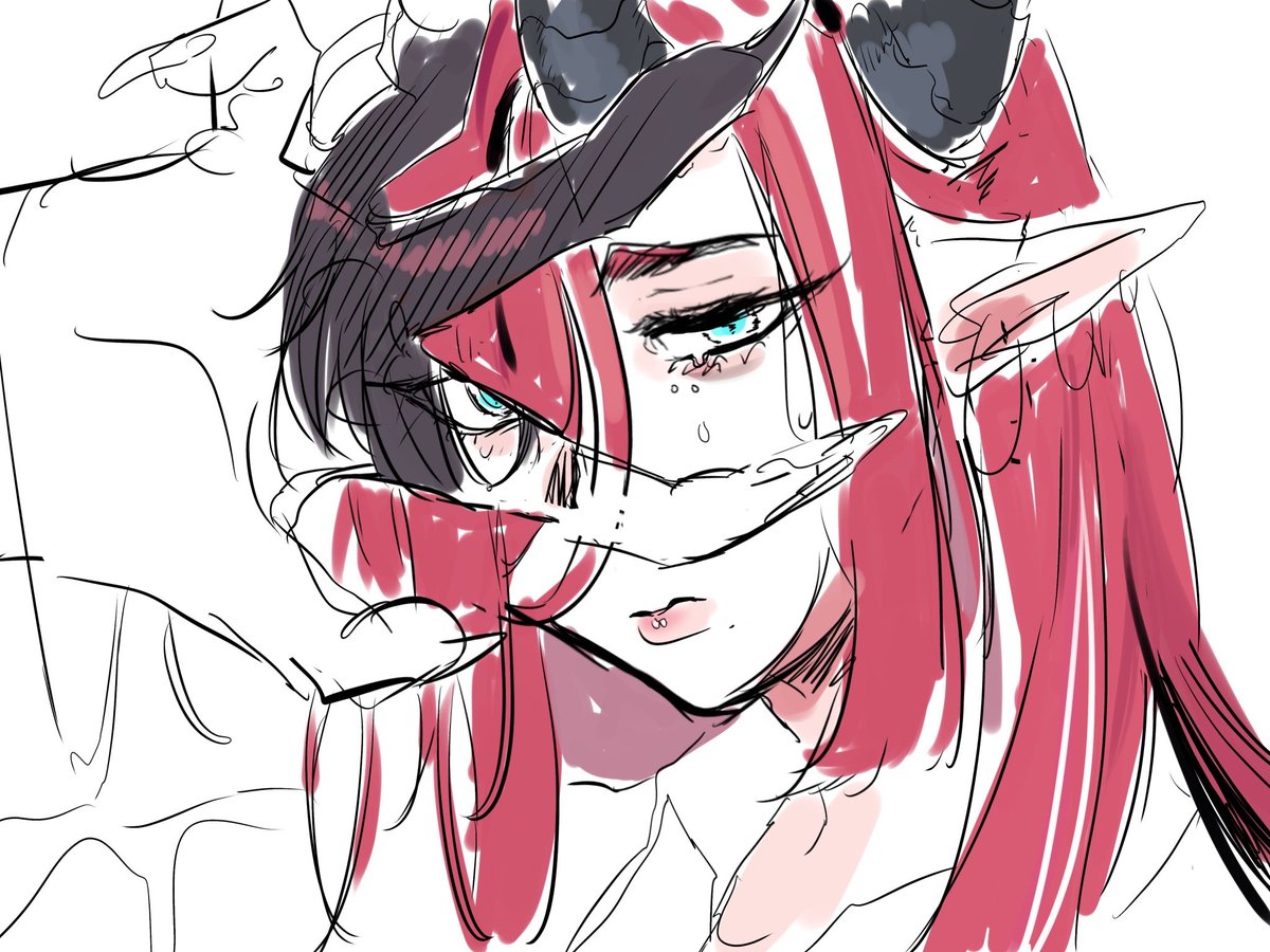 再掲OC
元ヒト♂ メス黒乳竜娘化 