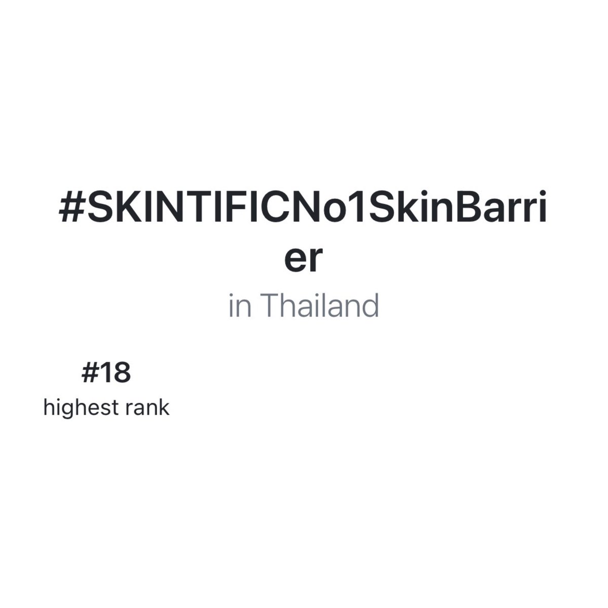 TrendForPPKritt's tweet image. 📈 Current Trend Rank:

No. 18 Thailand 🇹🇭 
#SKINTIFICNo1SkinBarrier

มารอลุ้นคุณ Brand Ambassador แล้วค่ะ 🩵

SKINTIFIC 377 Series X Billkin PP
#SKINTIFIC #SKINTIFICTH 
#SKINTIFIC377 
#SKINTIFICNo1SkinBarrier 
#PPKritt #พีพีกฤษฏ์