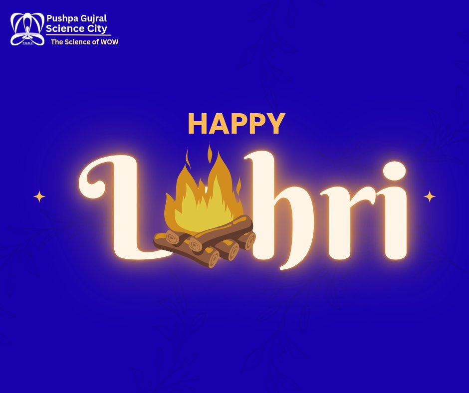 On the auspicious occasion of Lohri, PGSC extends warm wishes to all. May this festival of harvest bring success and positive energy to everyone. <a href="/sciencecity_GoP/">Pushpa Gujral Science City, Punjab</a> <a href="/PbGovtIndia/">Government of Punjab</a>