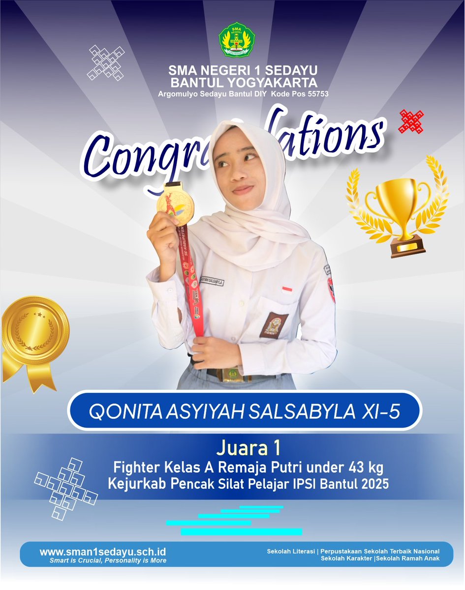 sman1sedayu_btl's tweet image. 𝙎𝙀𝘽𝘼𝙔𝙊𝙏𝘼 𝘽𝙀𝙍𝙋𝙍𝙀𝙎𝙏𝘼𝙎𝙄 Selamat untuk kawan" SMAN 1 Sedayu Yogyakarta yang berprestasi di Kejurkab Pencak Silat Pelajar SMA/SMK IPSI Bantul 2025

#pencaksilat #silat #ipsi #bantul #prestasisiswa #sma #smajogja #sman1sedayu #Yogyakarta