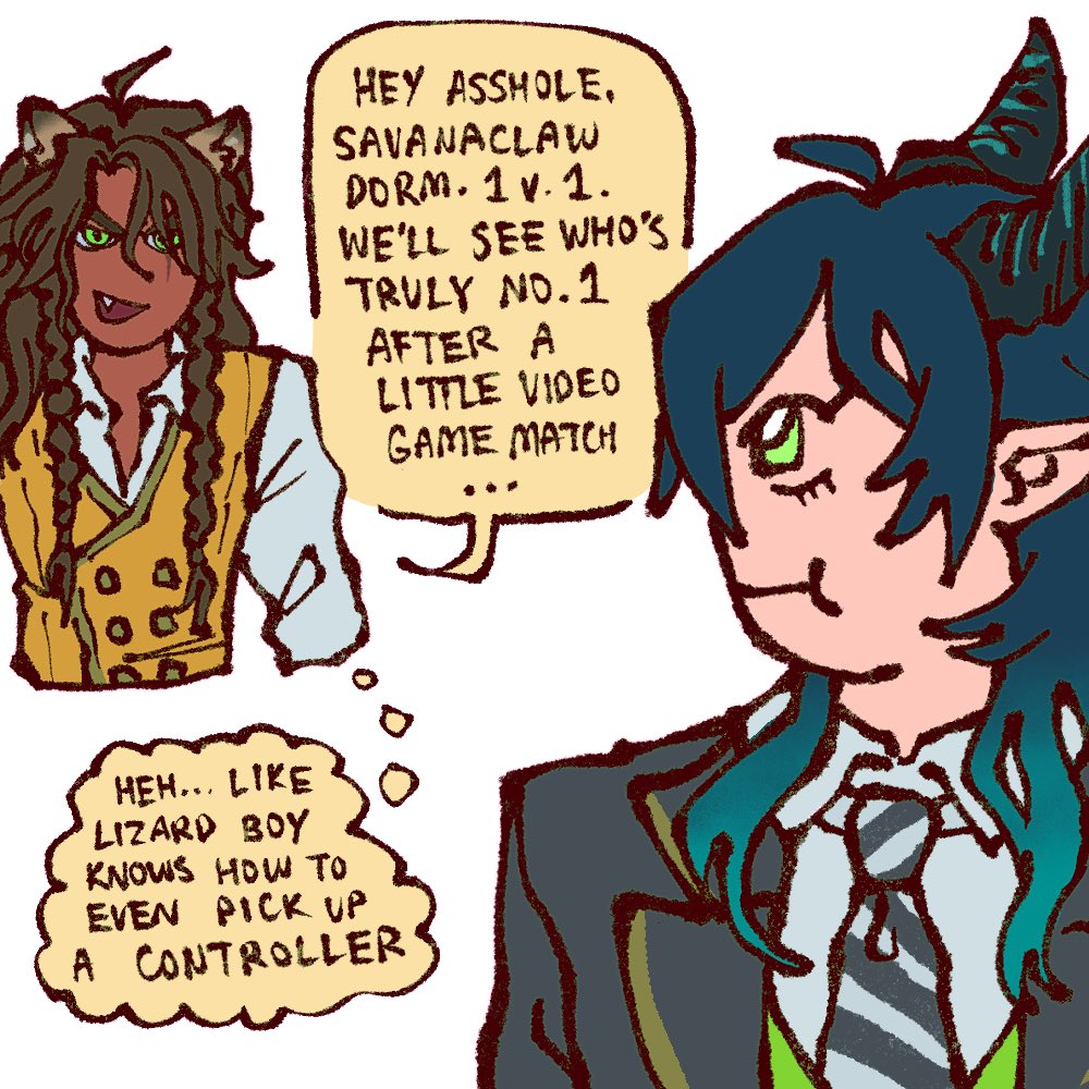 AMAGUNIYOON's tweet image. rivalry #twst