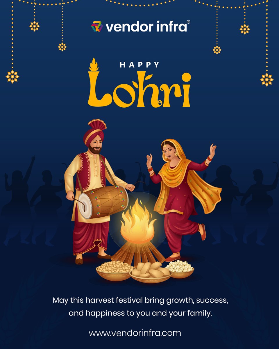 Happy Lohri!  May the warmth of the Lohri fire fill your life with happiness, prosperity, and new beginnings.

vendorinfra.com

#HappyLohri #LohriCelebration #FestivalOfHarvest #JoyAndProsperity #PunjabiFestival